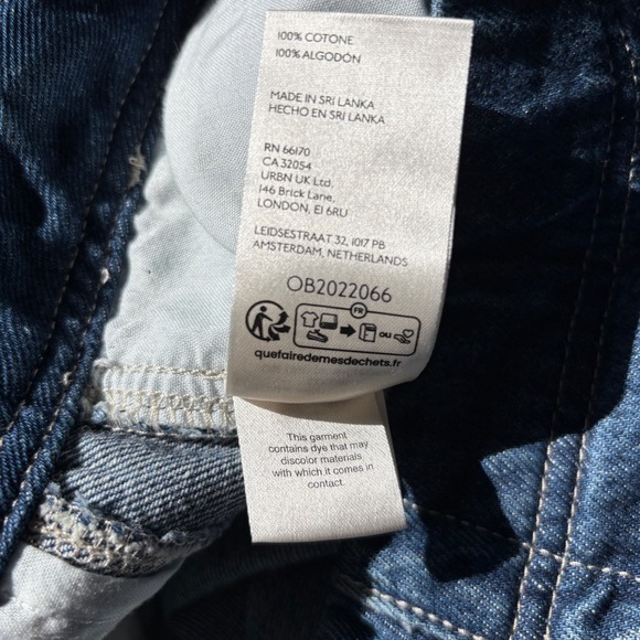 Pilcro and the Letterpress High Rise Barrel Wide Leg Jeans Blue Denim 28 - Picture 12 of 16